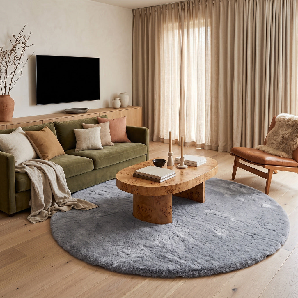 Tapis Salon Rond Manon