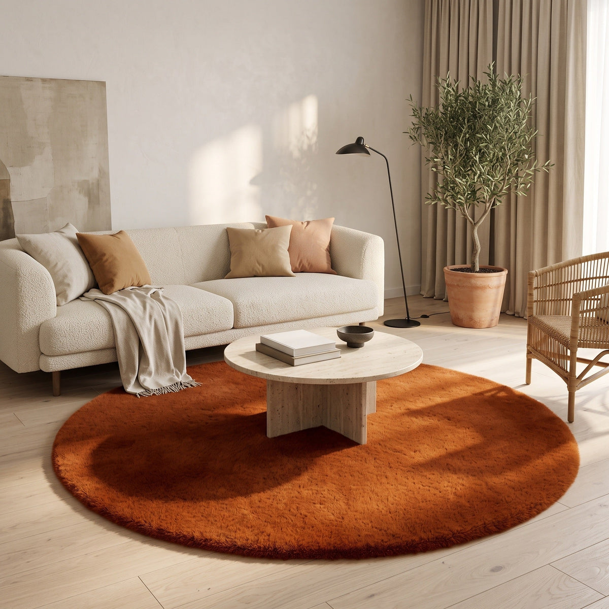 Tapis Salon Rond Mariette