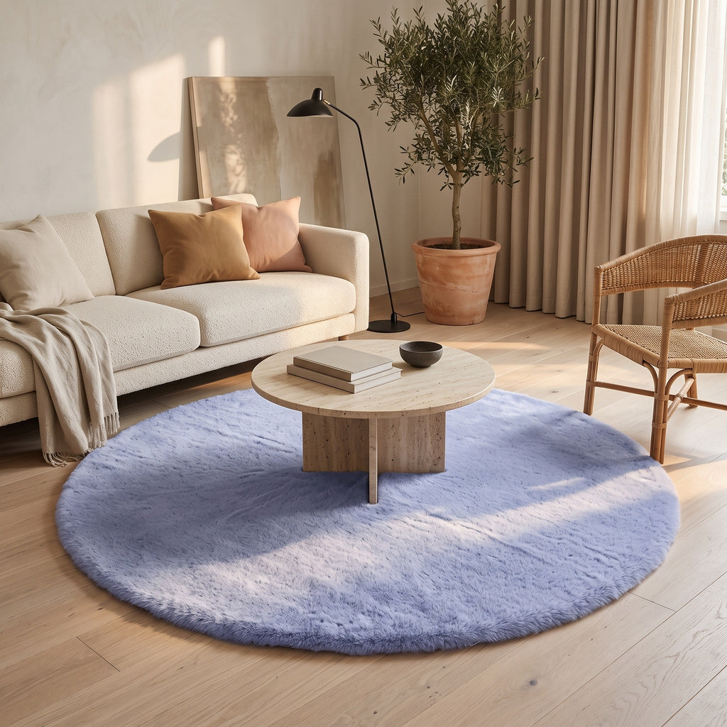 Tapis Salon Rond Marin
