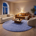 Tapis Salon Rond Marin