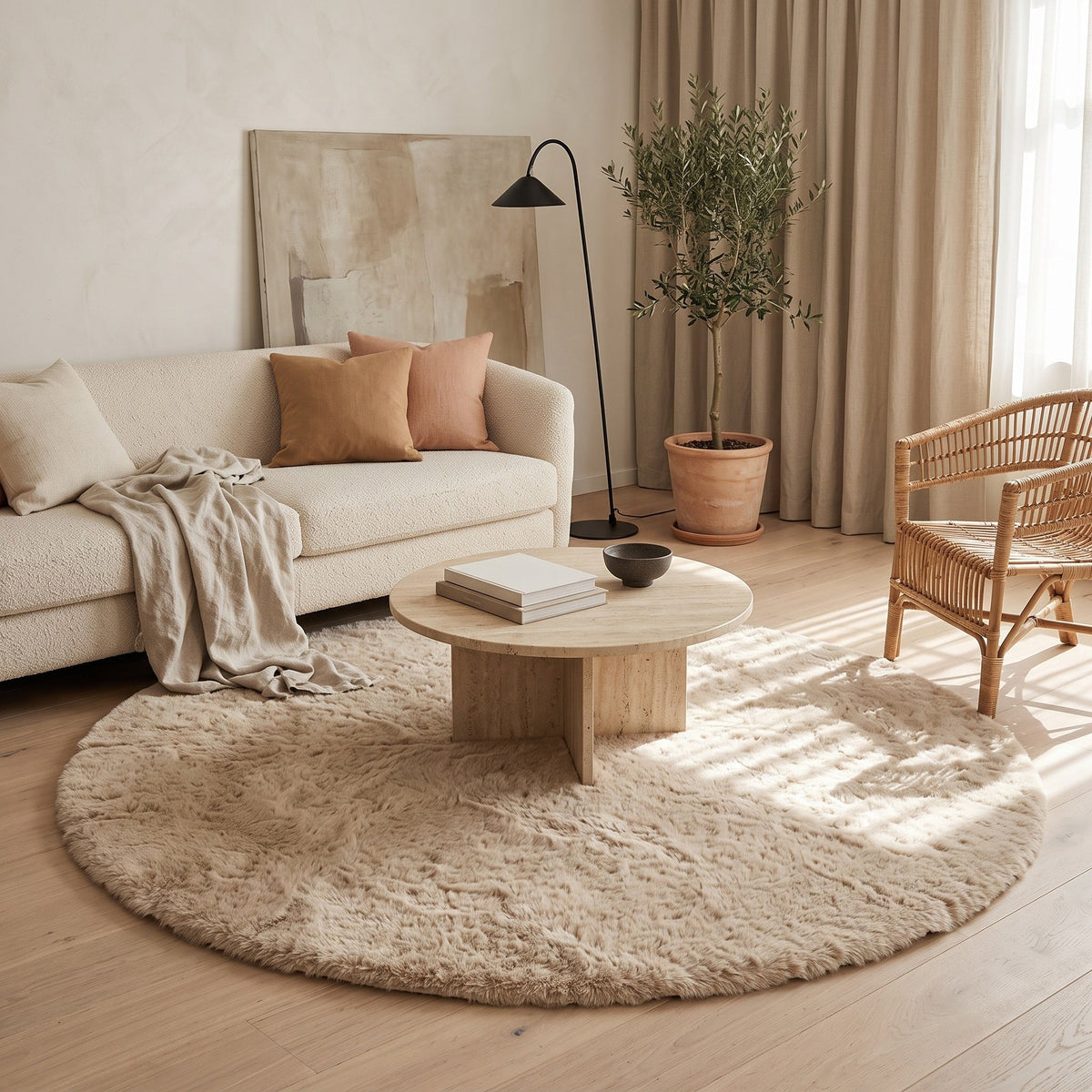 Tapis Salon Rond Marius
