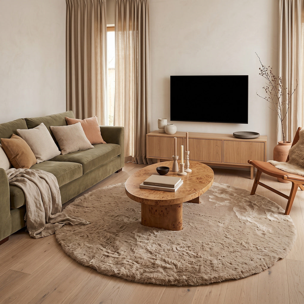 Tapis Salon Rond Marius