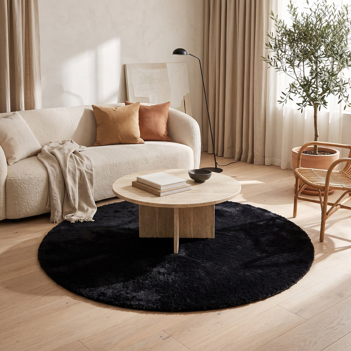 Tapis Salon Rond Martin