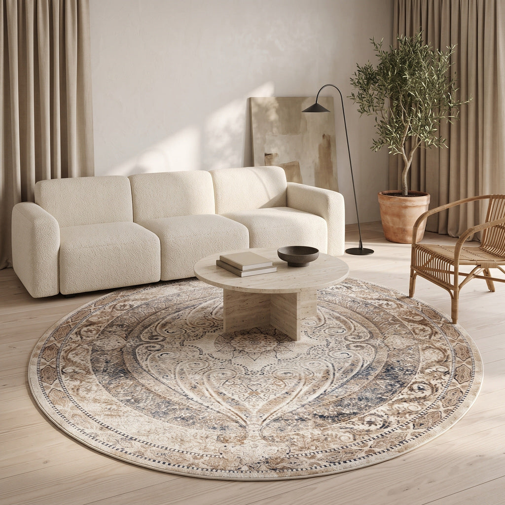 Tapis Salon Rond Maurille