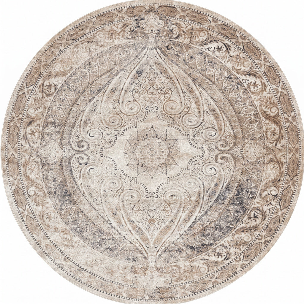 Tapis Salon Rond Maurille