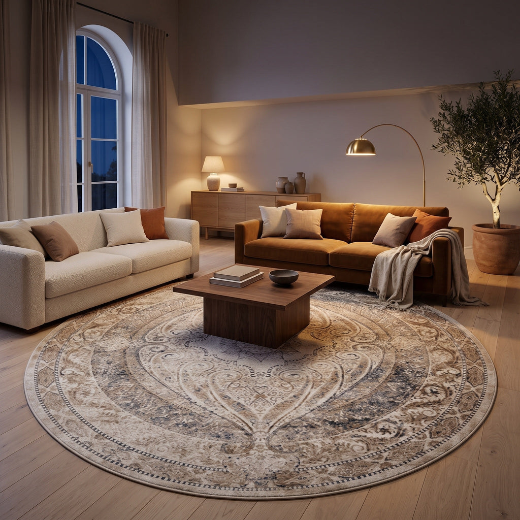 Tapis Salon Rond Maurille
