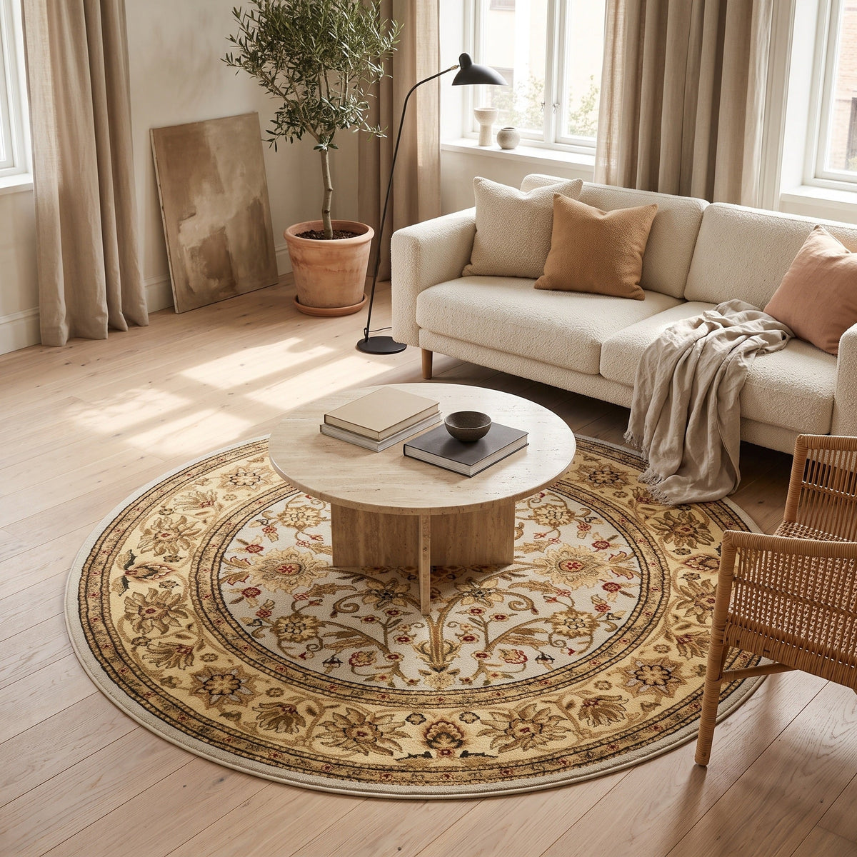 Tapis Salon Rond Nolwen