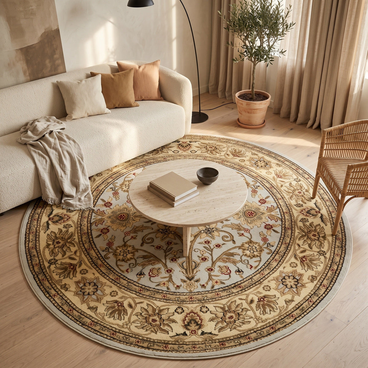 Tapis Salon Rond Nolwen