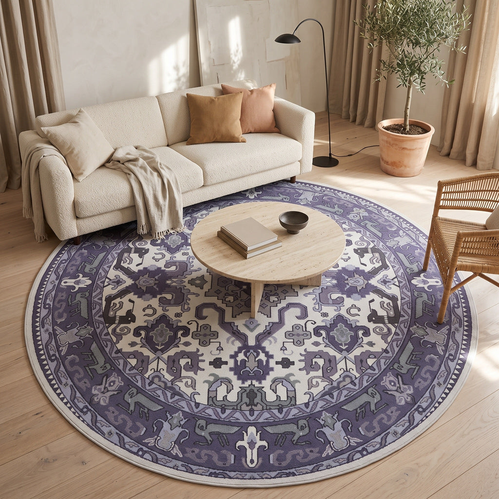 Tapis Salon Rond Odalric