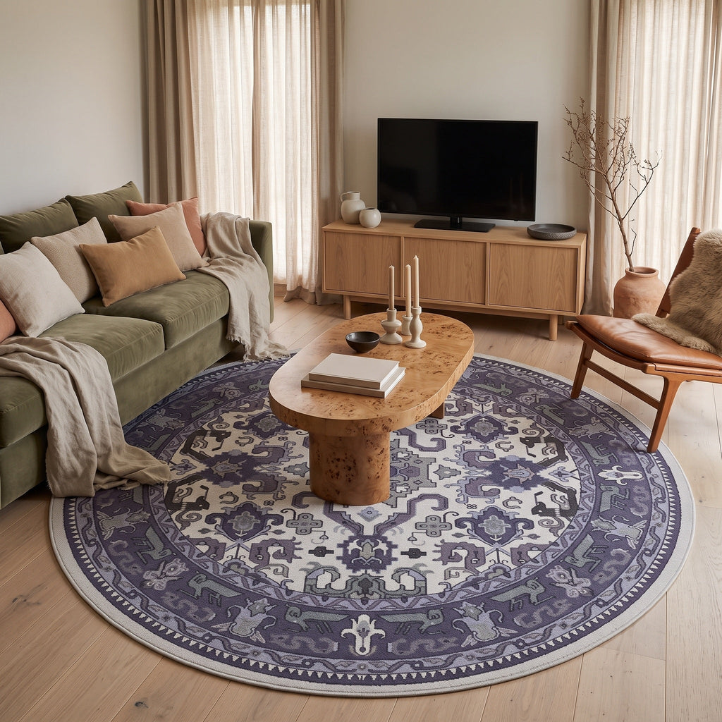 Tapis Salon Rond Odalric