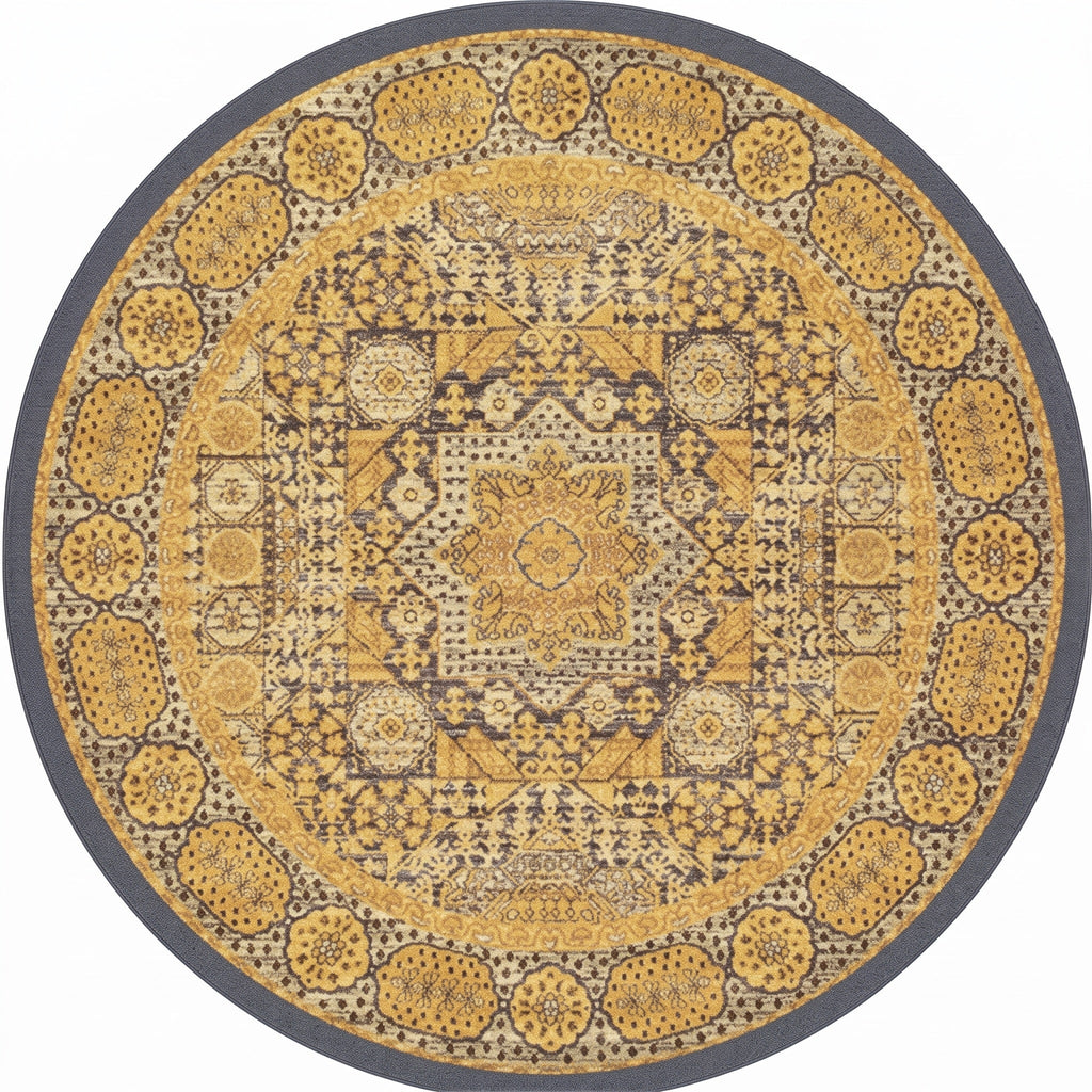 Tapis Salon Rond Quentine
