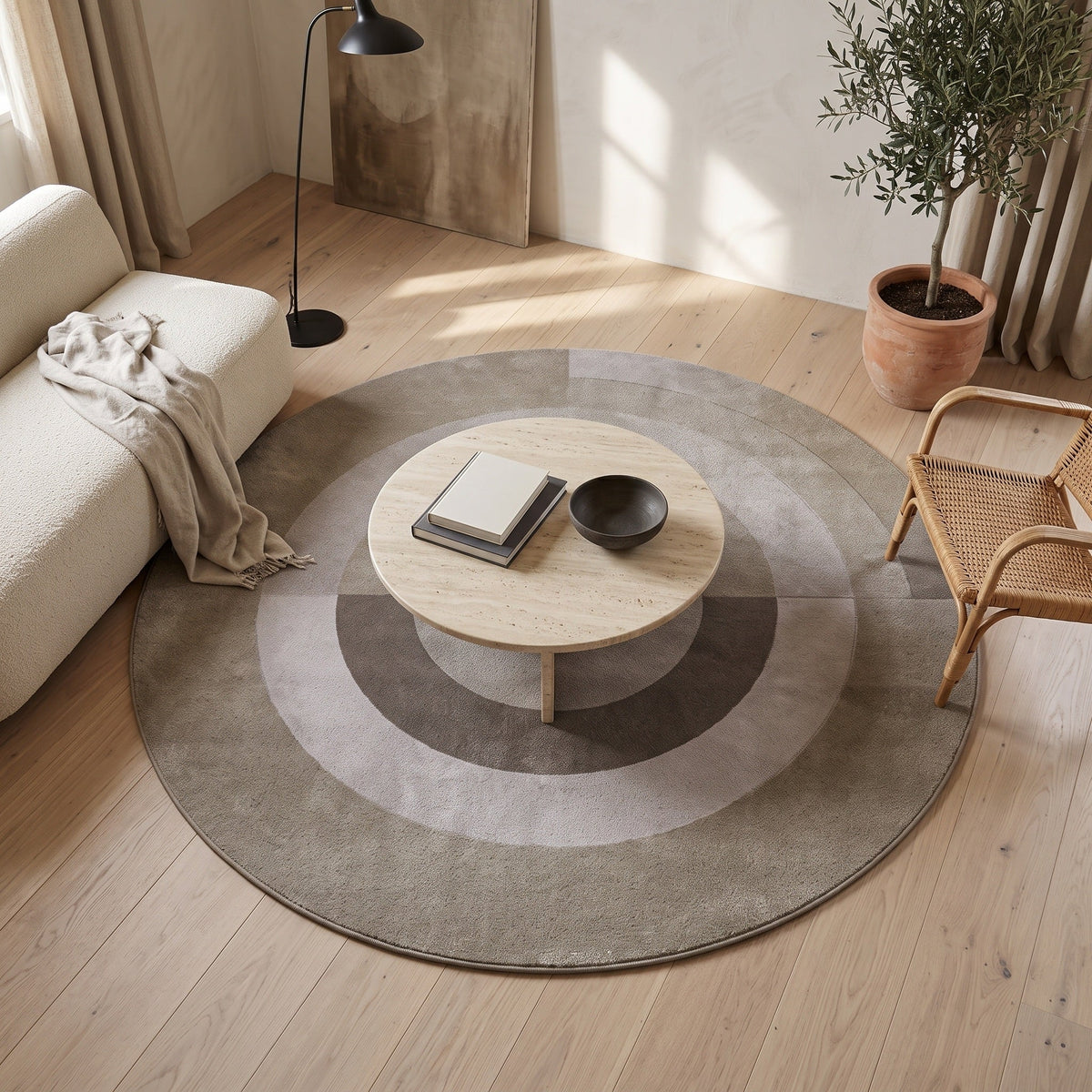 Tapis Salon Rond Salomé