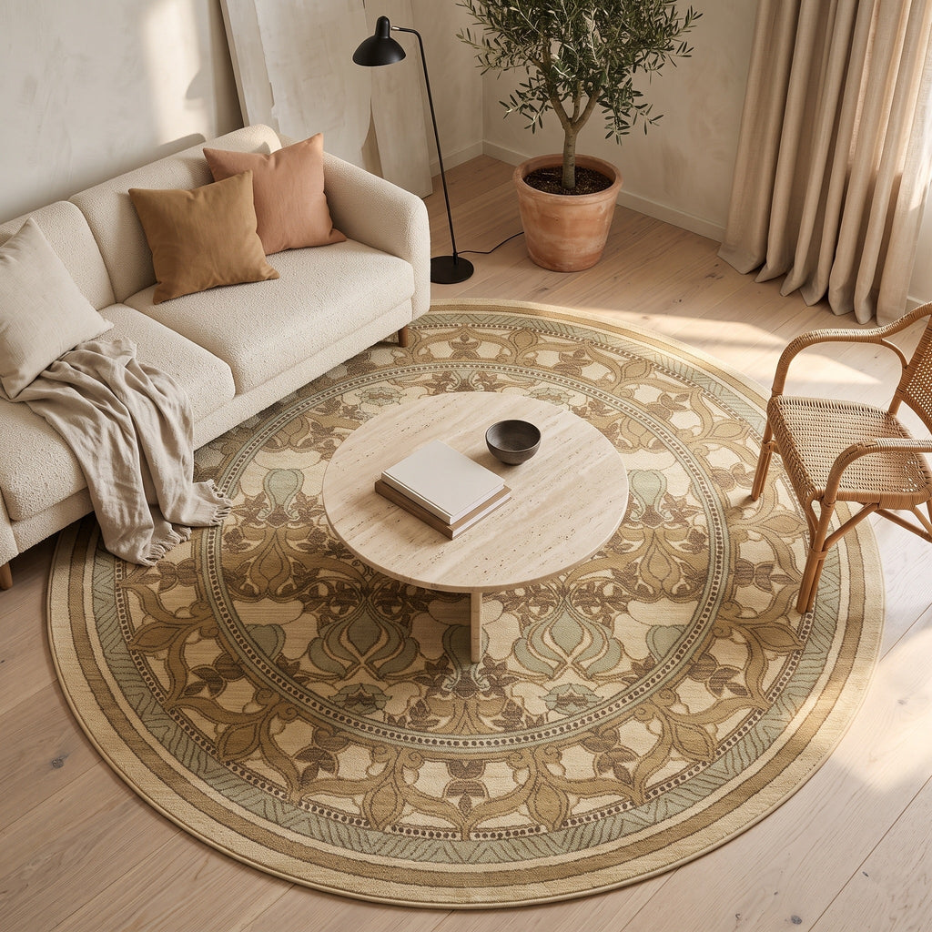 Tapis Salon Rond Sylvère