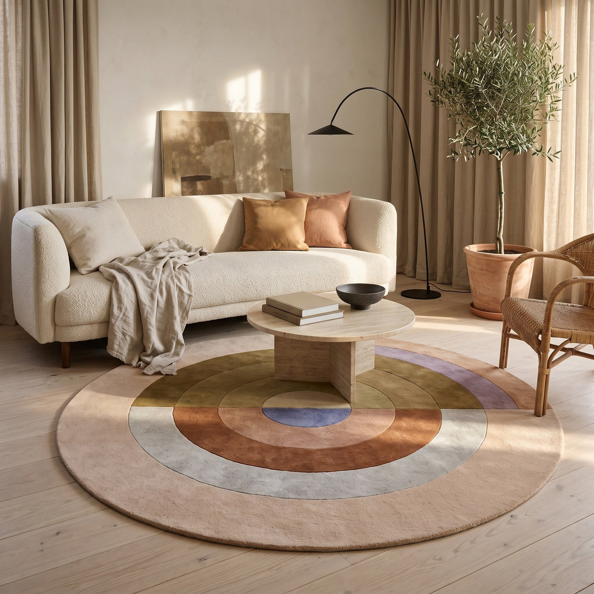 Tapis Salon Rond Théodule