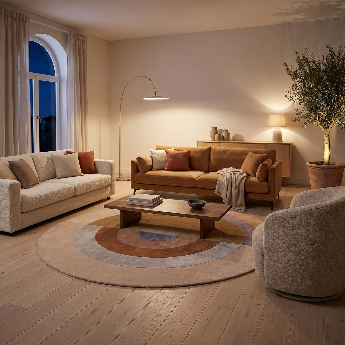 Tapis Salon Rond Théodule