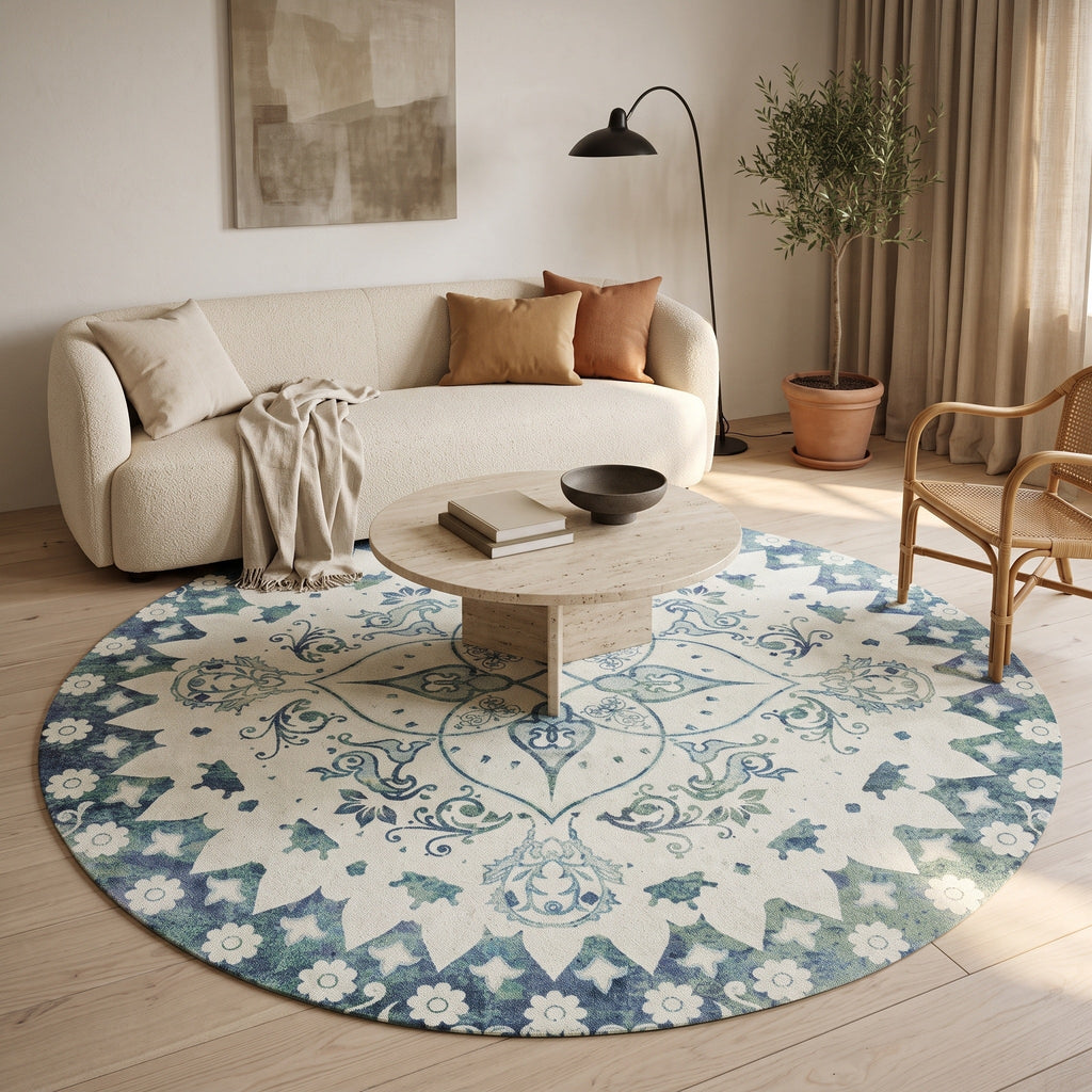 Tapis Salon Rond Uranie