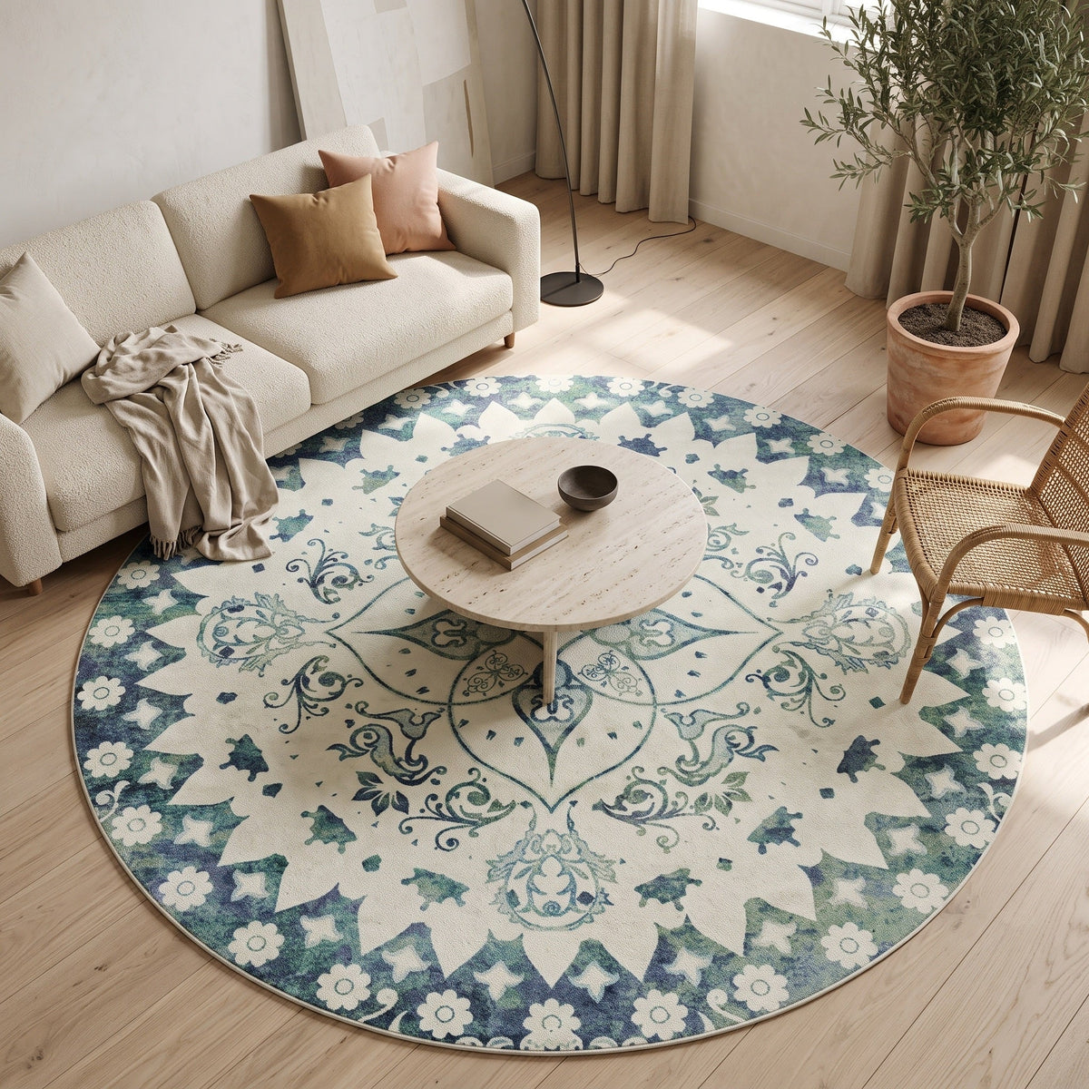 Tapis Salon Rond Uranie