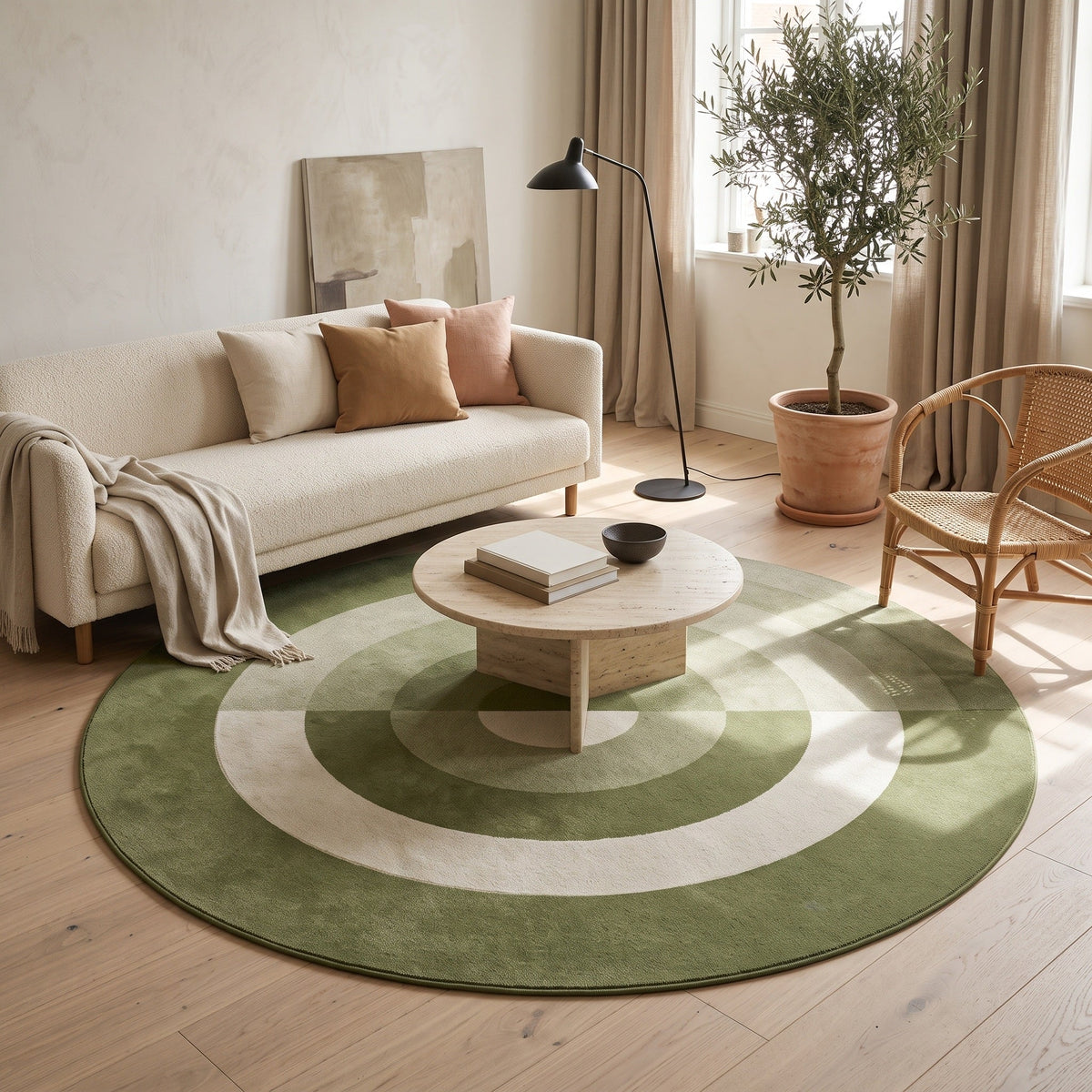 Tapis Salon Rond Valentine