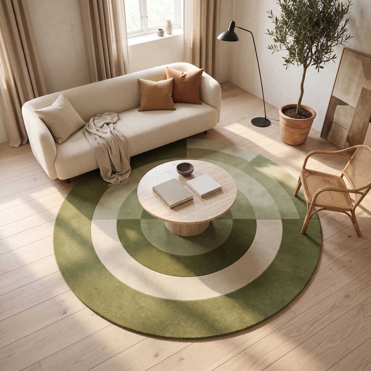 Tapis Salon Rond Valentine