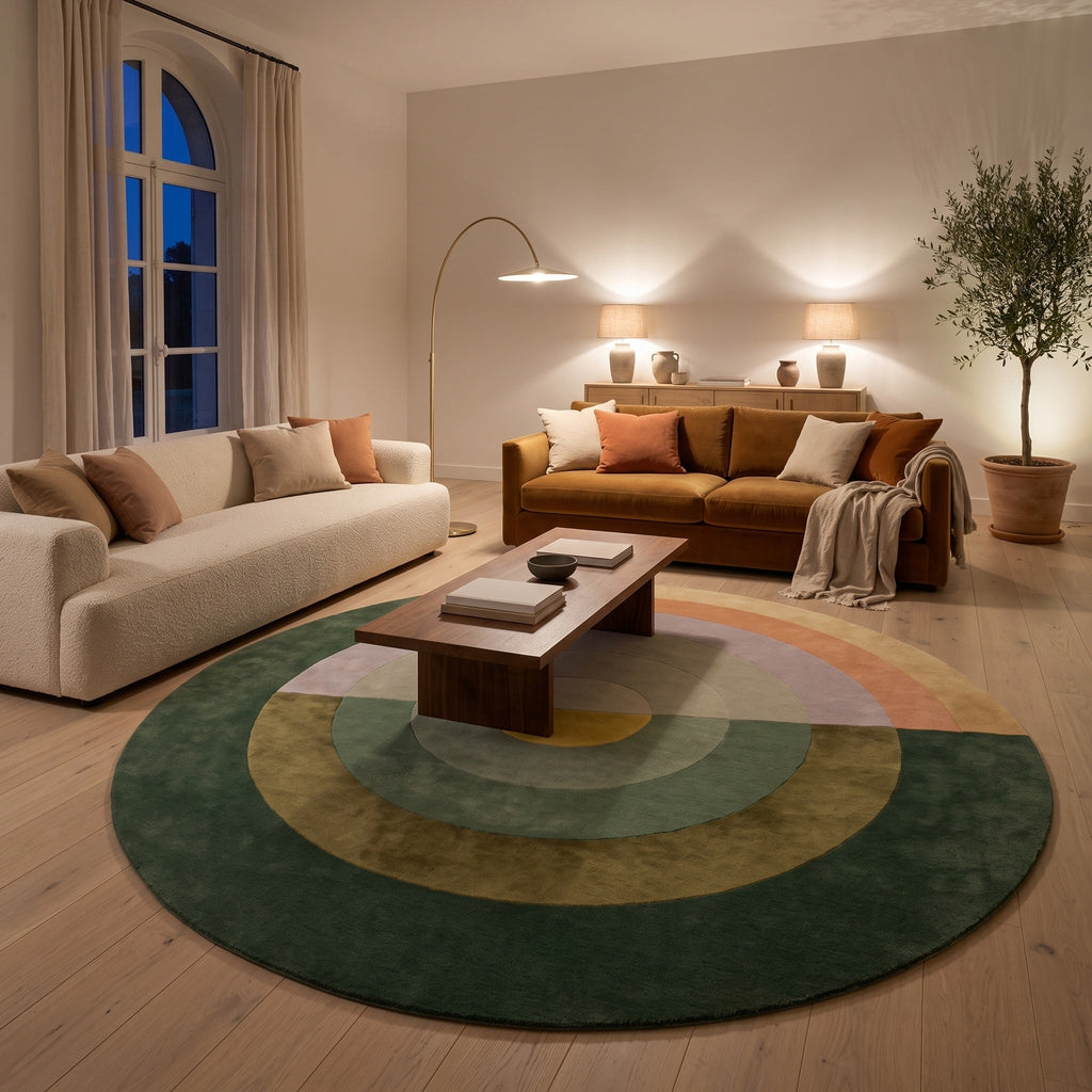 Tapis Salon Rond Vinciane