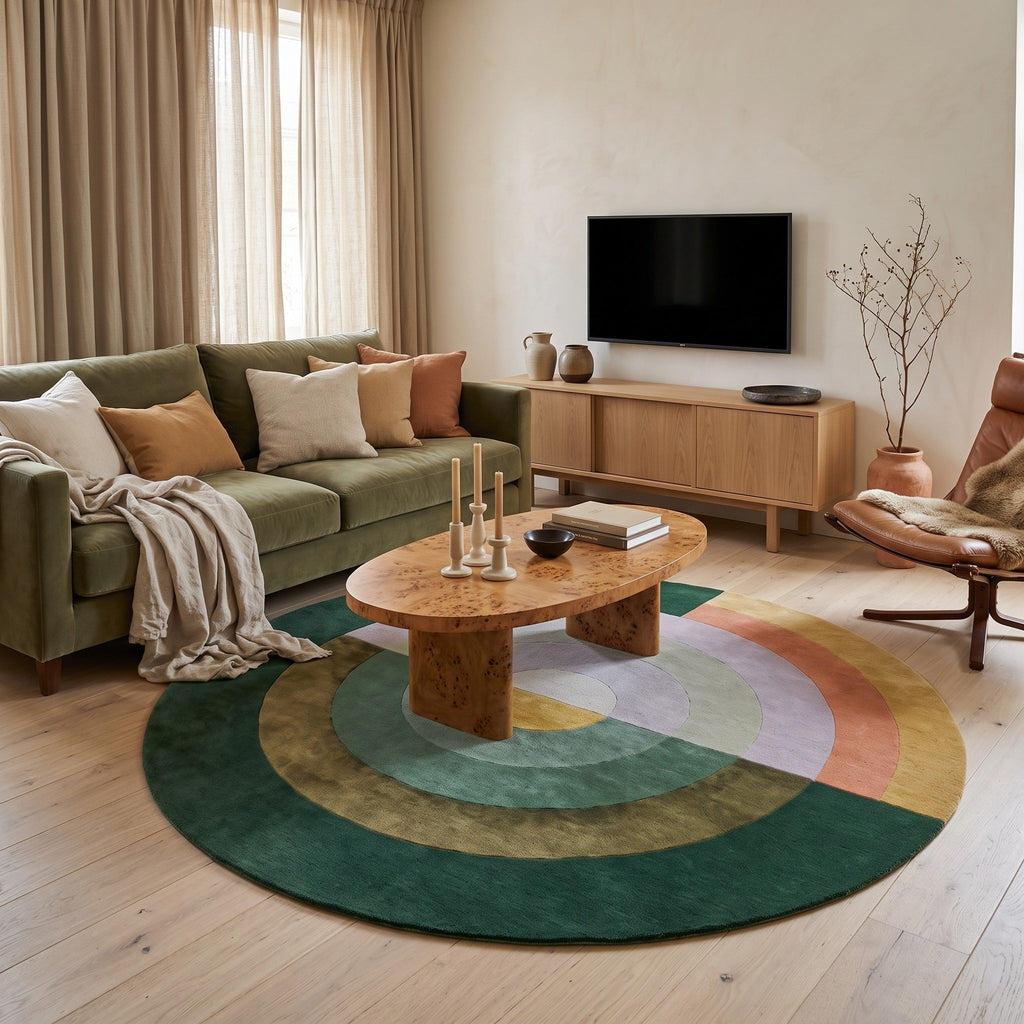 Tapis Salon Rond Vinciane