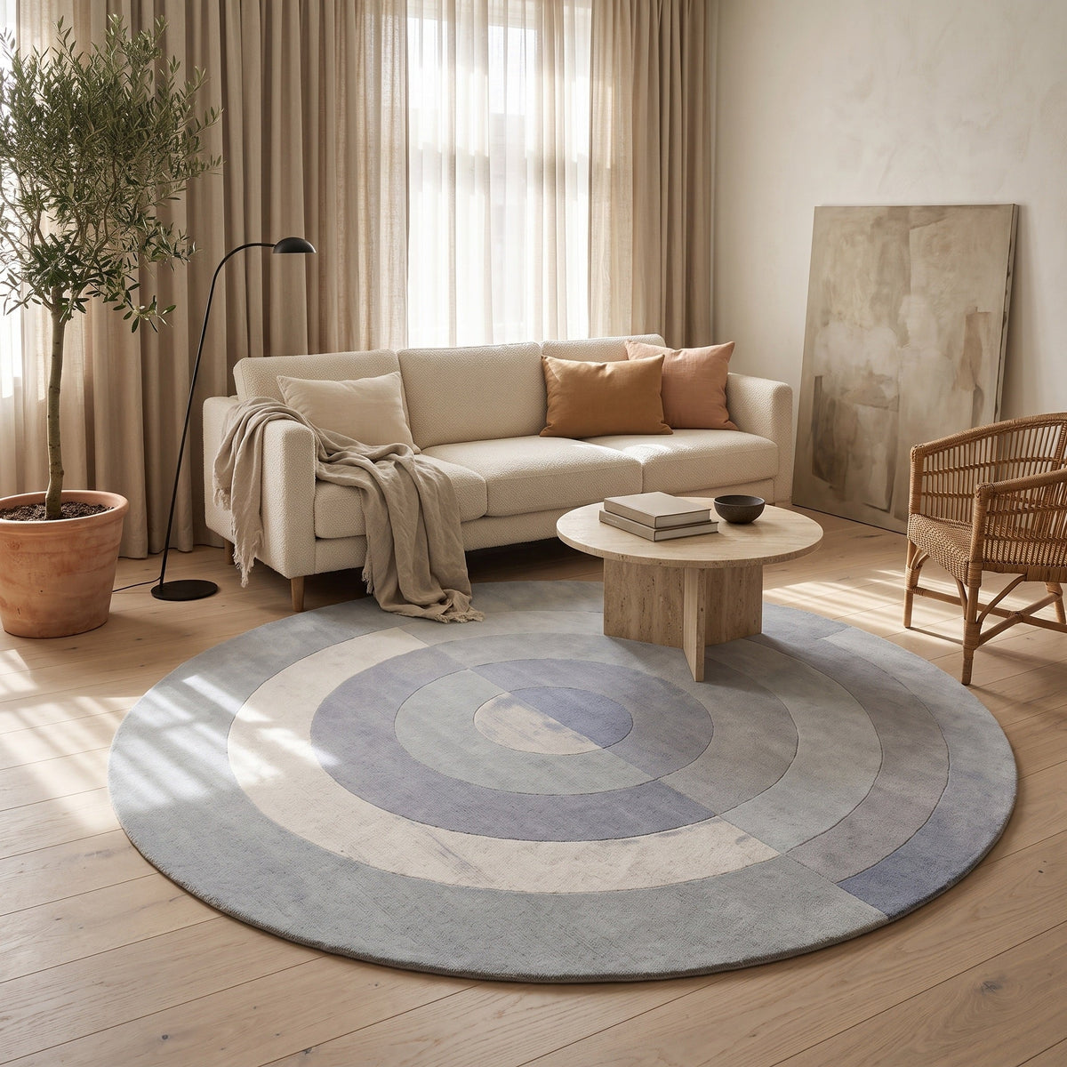 Tapis Salon Rond Yannick