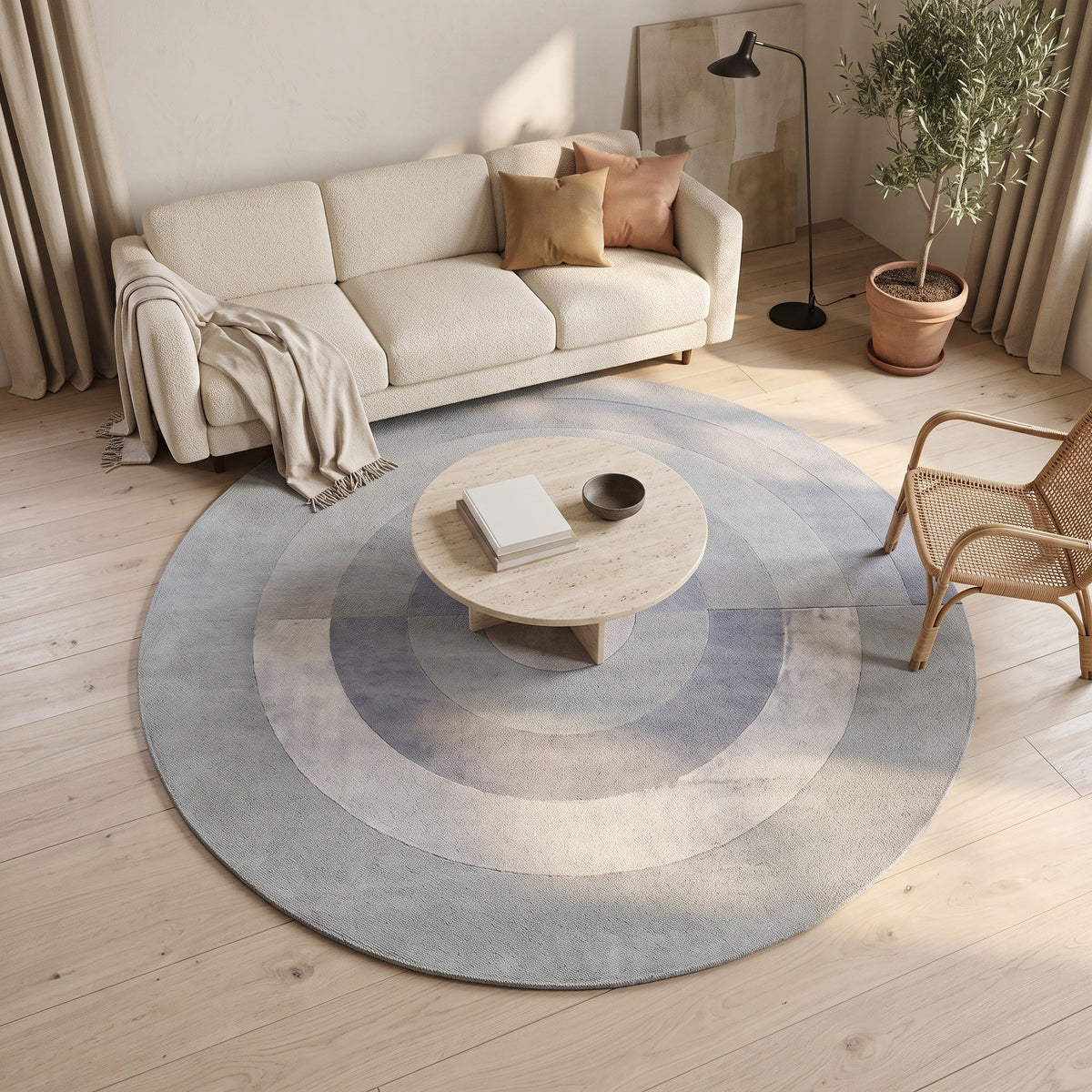 Tapis Salon Rond Yannick