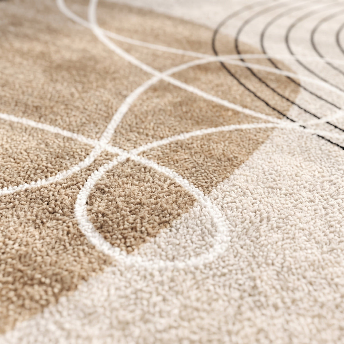 Tapis Salon Shaggy Brune