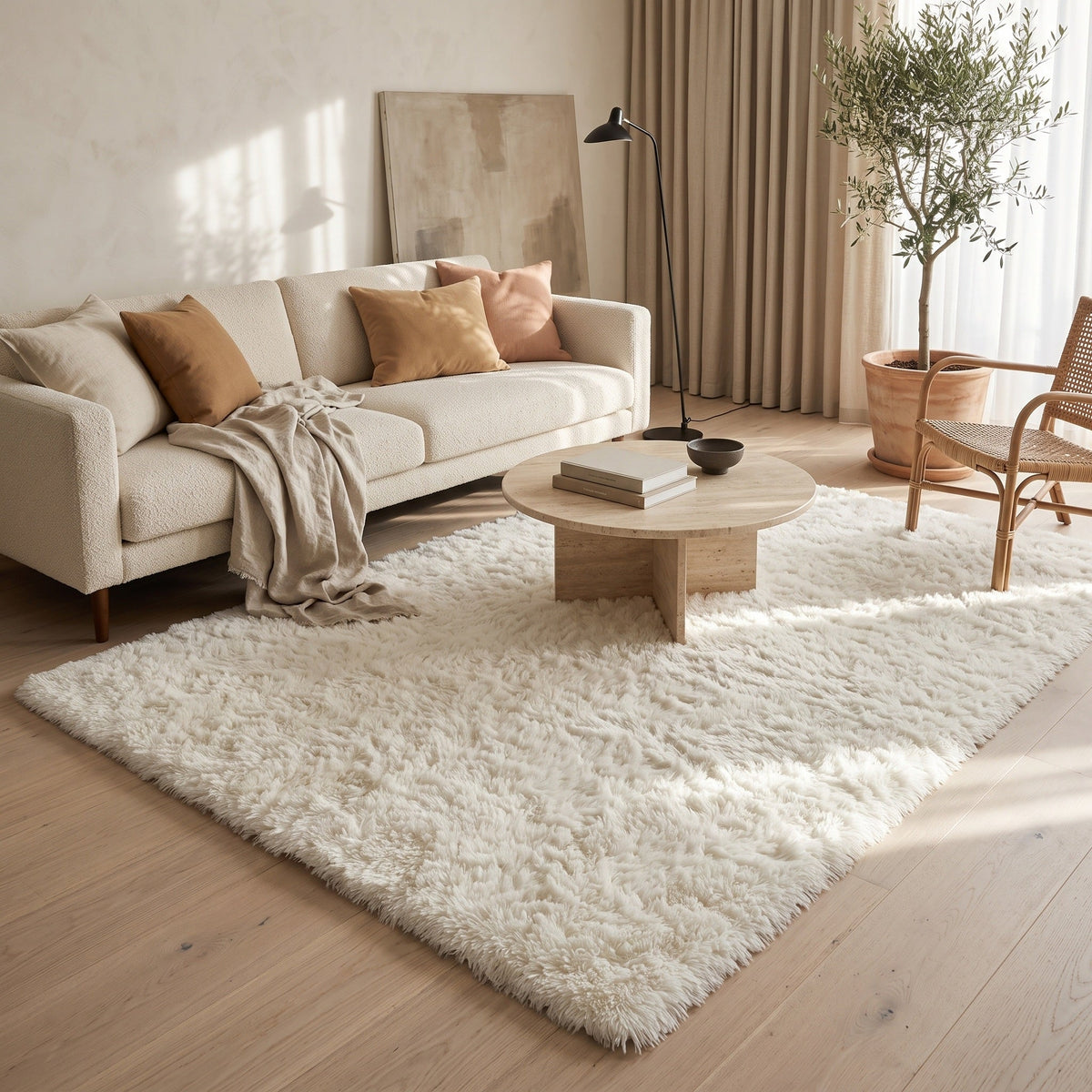 Tapis Salon Shaggy Césaire