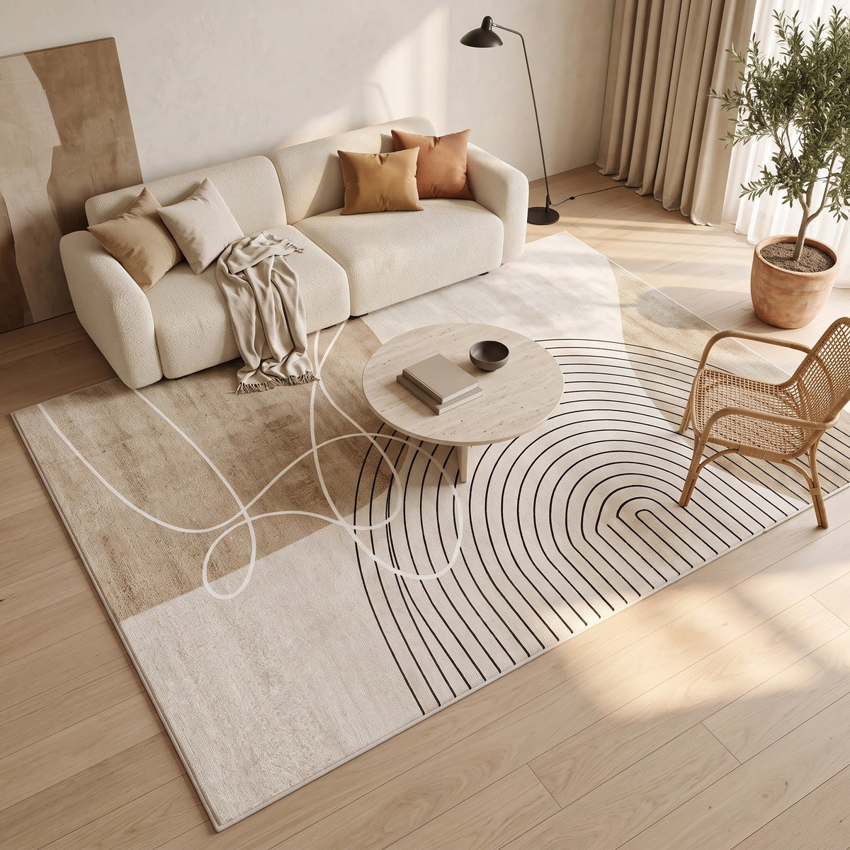 Tapis Salon Shaggy Dominique