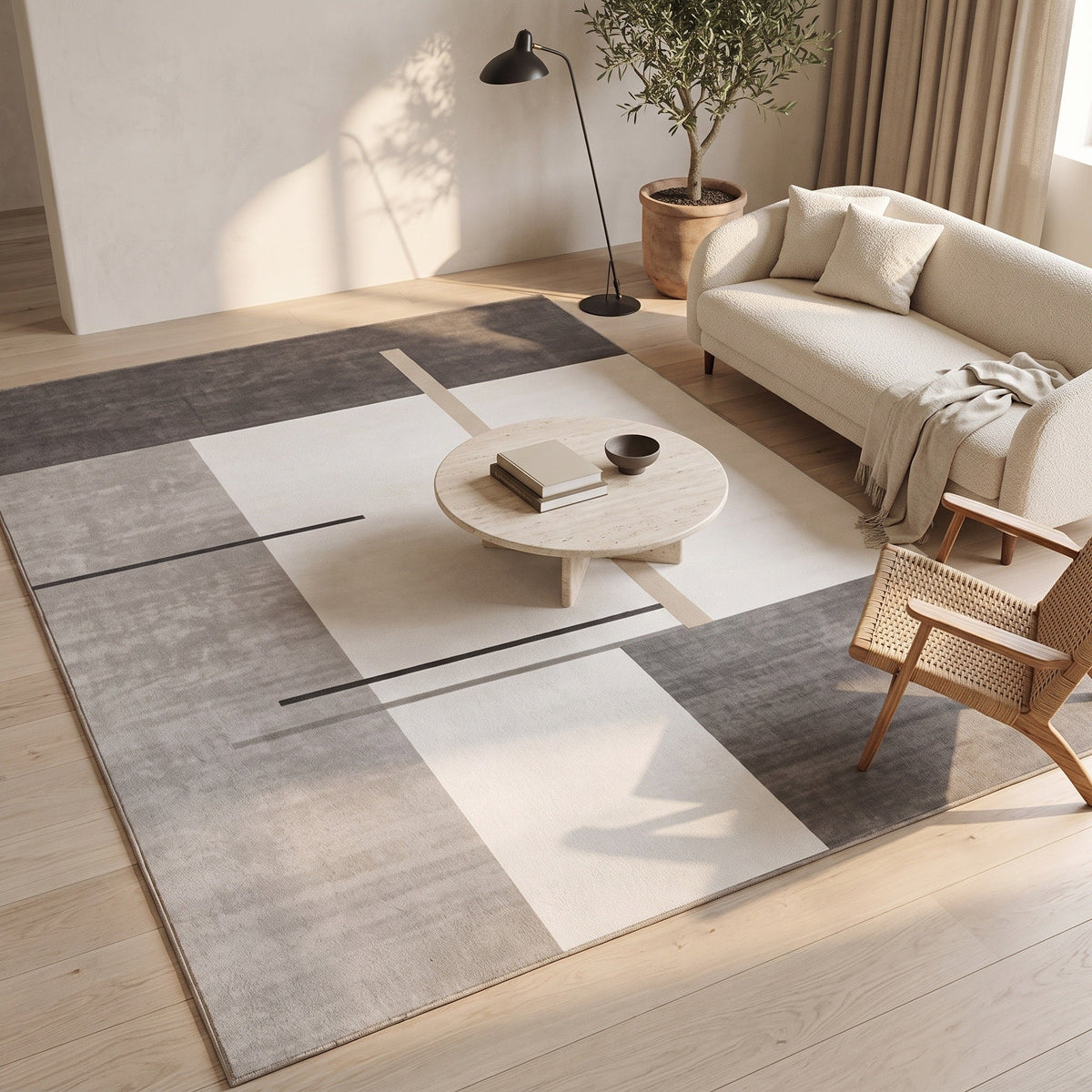 Tapis Salon Shaggy Donatien
