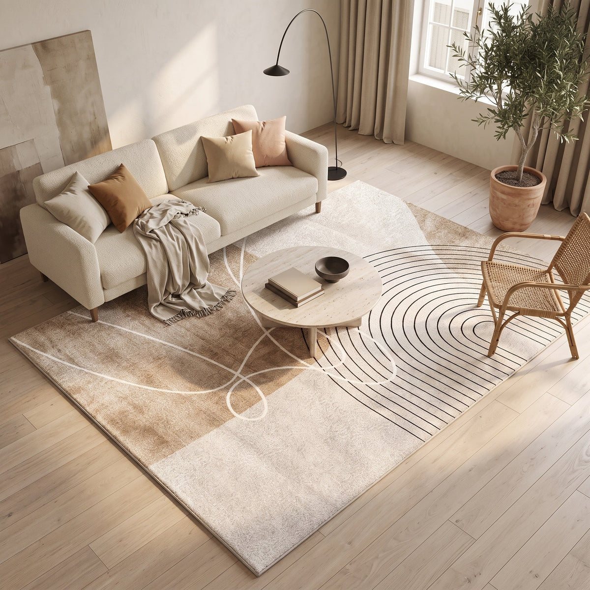 Tapis Salon Shaggy Doriane