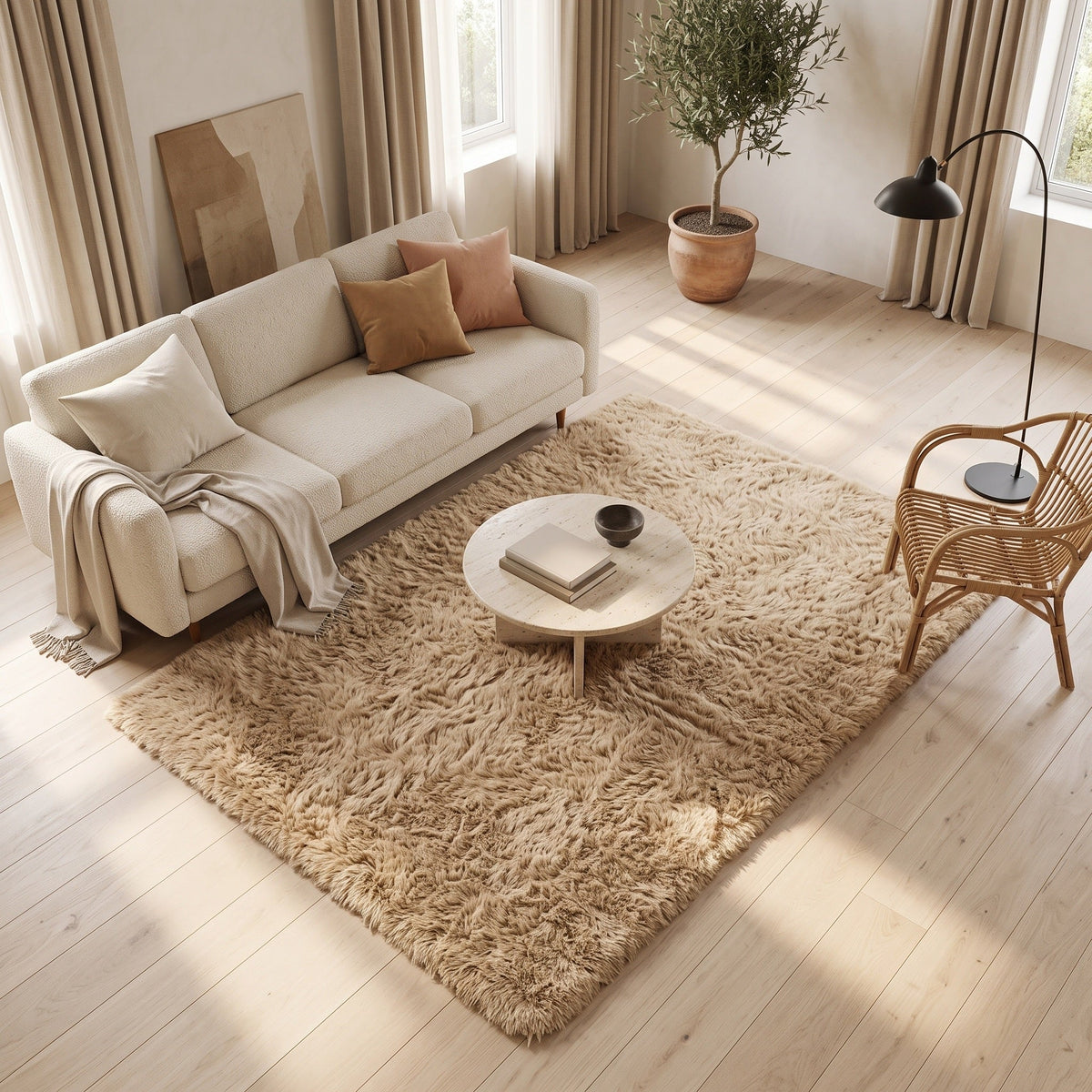 Tapis Salon Shaggy Gilles