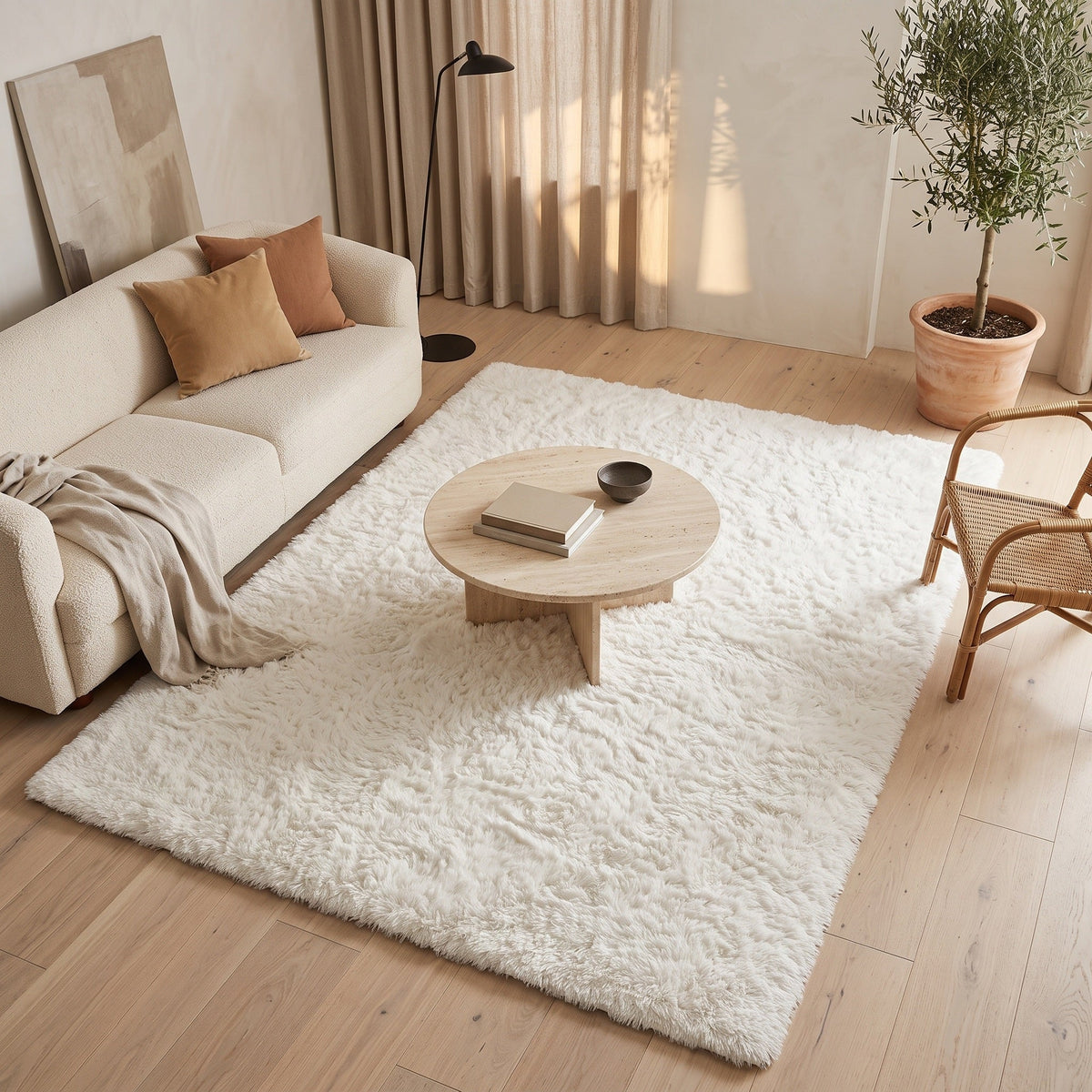 Tapis Salon Shaggy Ginette