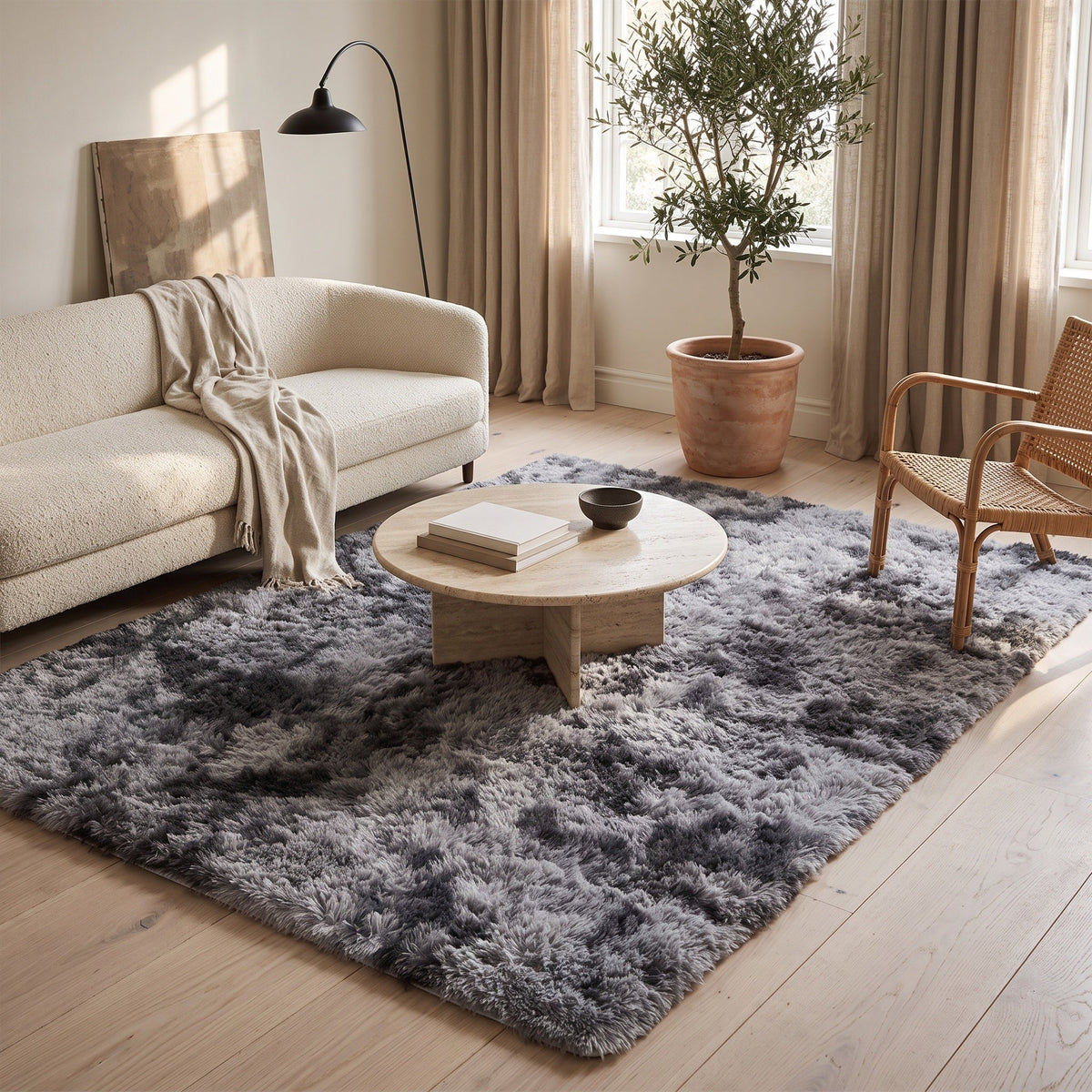 Tapis Salon Shaggy Guillemette