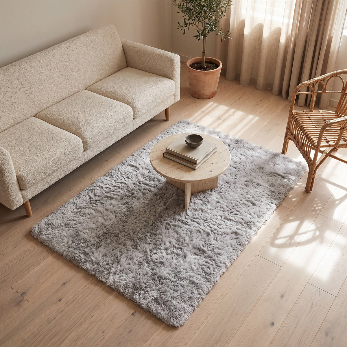 Tapis Salon Shaggy Gustave