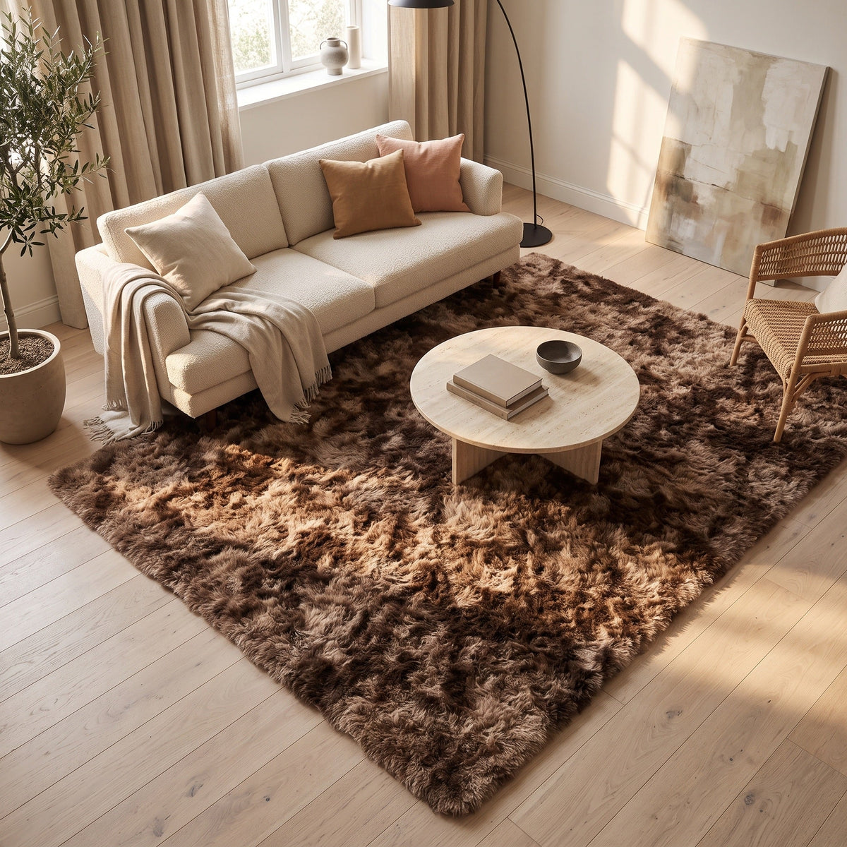 Tapis Salon Shaggy Hadrien