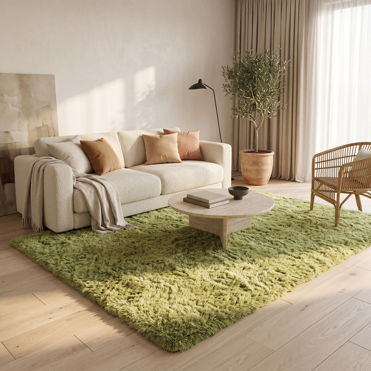 Tapis Salon Shaggy Hermine