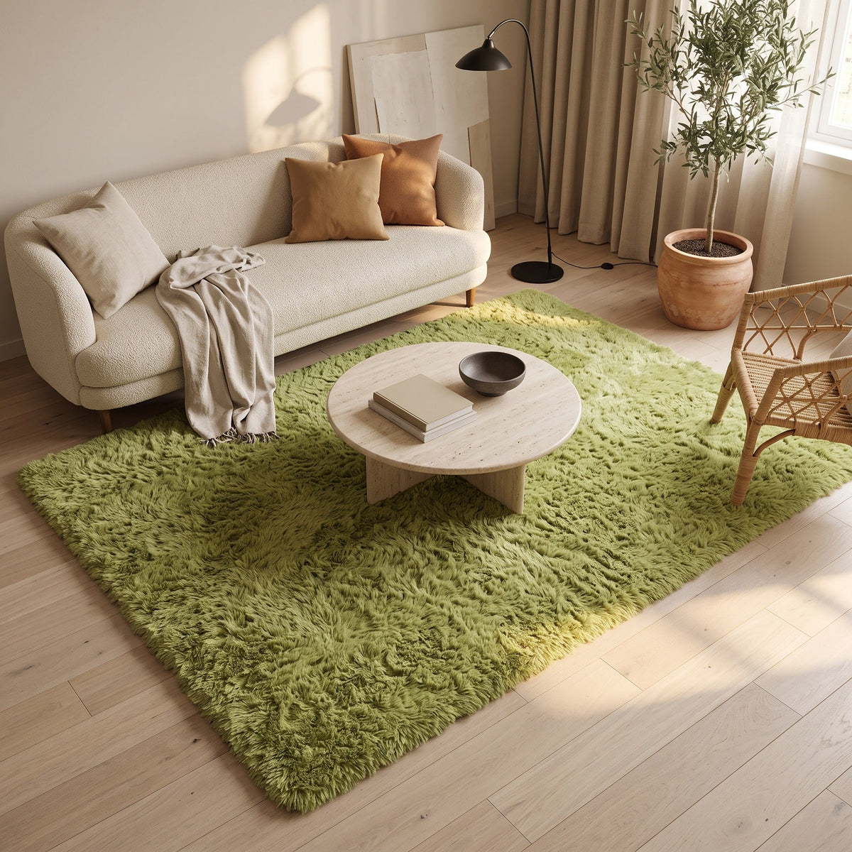 Tapis Salon Shaggy Hermine