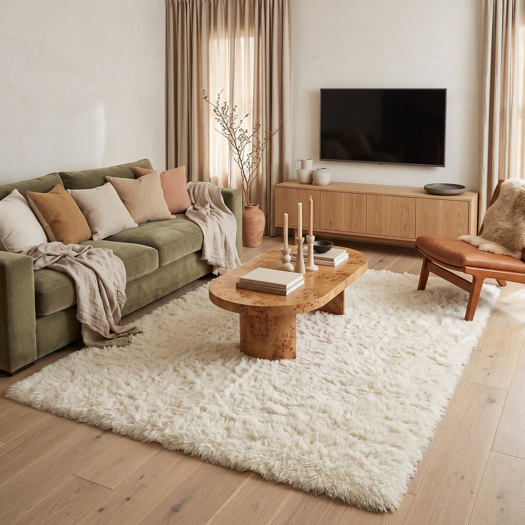 Tapis Salon Shaggy Léonie