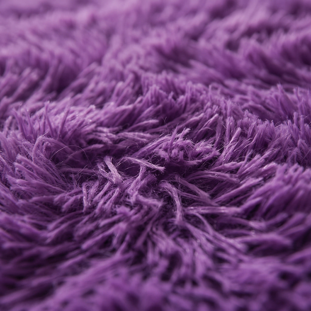 Tapis Salon Shaggy Lilas