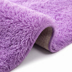 Tapis Salon Shaggy Lilas