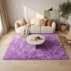 Tapis Salon Shaggy Lilas