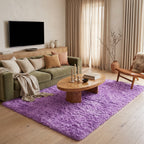 Tapis Salon Shaggy Lilas