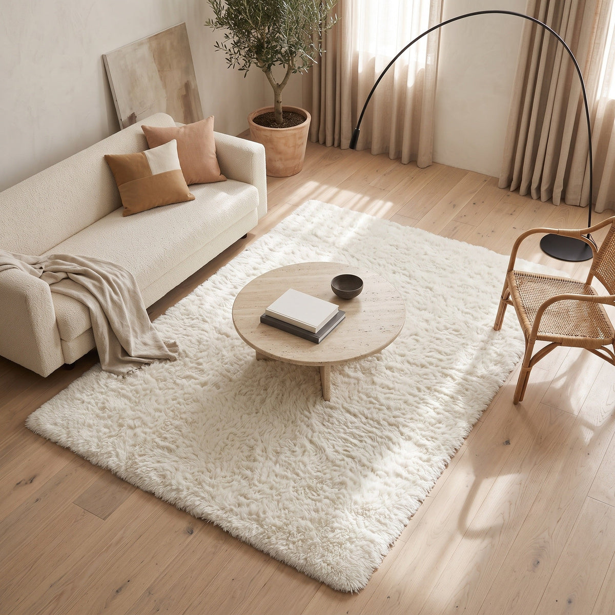 Tapis Salon Shaggy Line