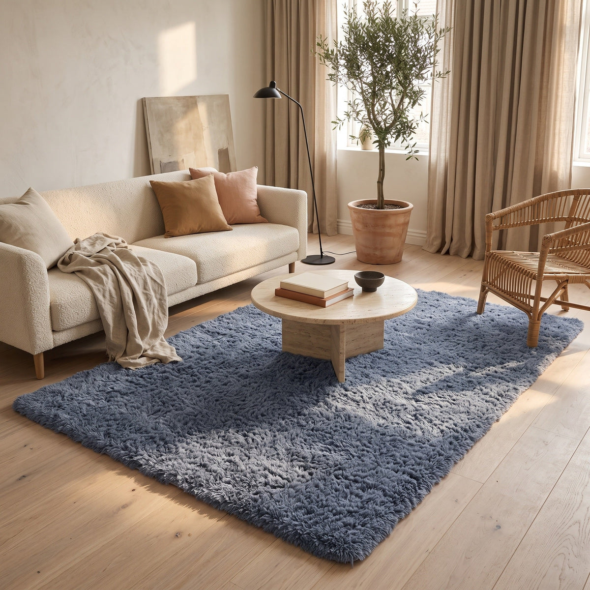 Tapis Salon Shaggy Thomas