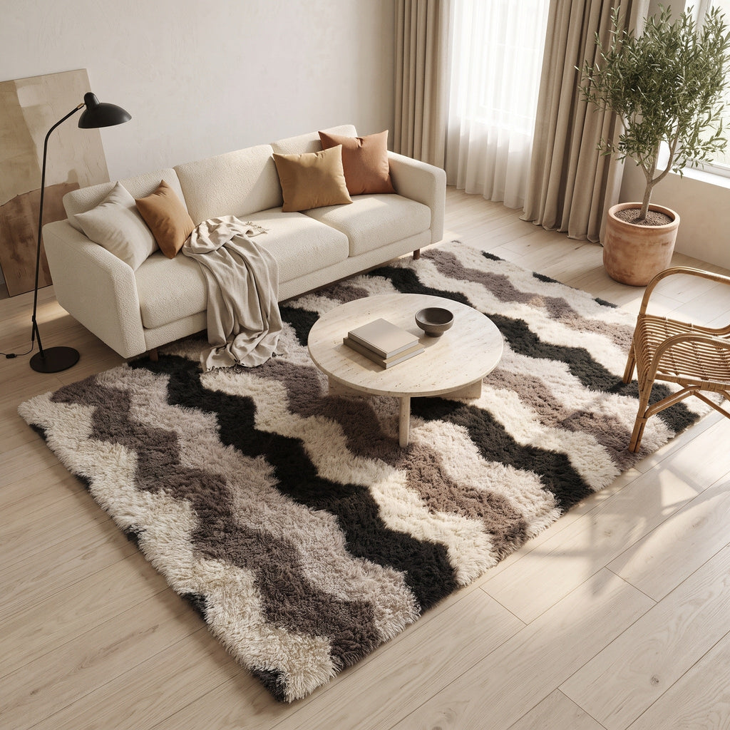 Tapis Salon Shaggy Tristan