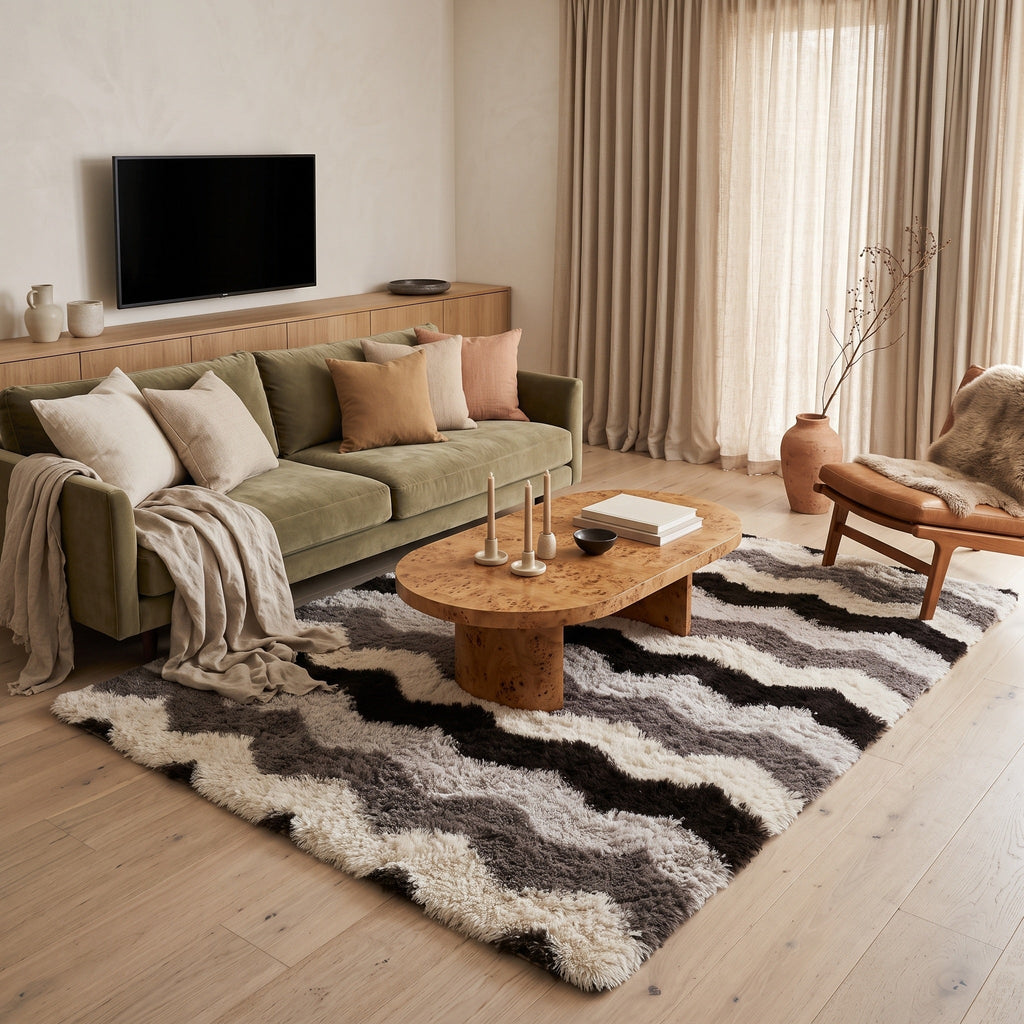Tapis Salon Shaggy Tristan