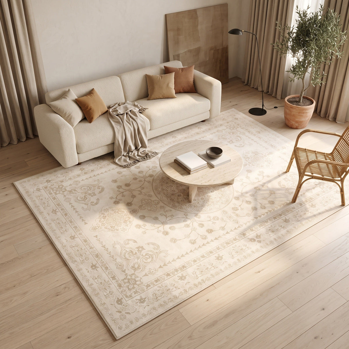 Tapis Salon Vintage Gervais