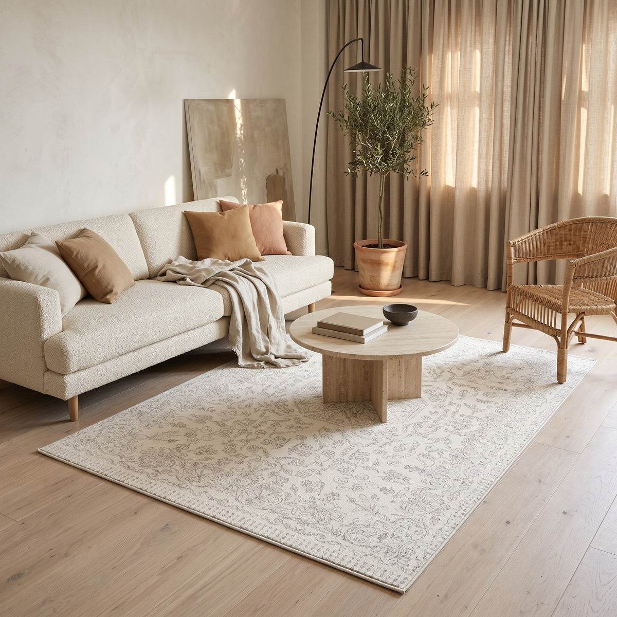 Tapis Salon Vintage Ghislain